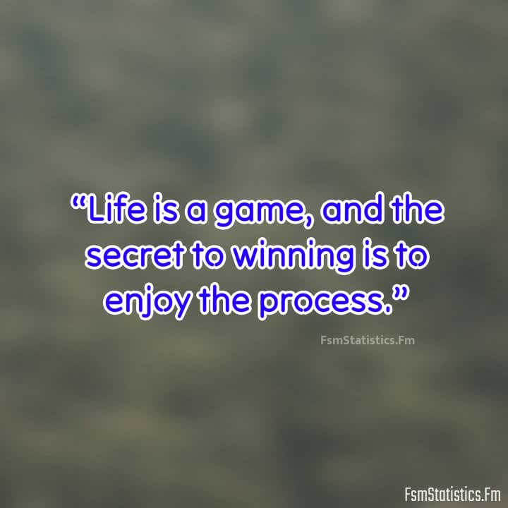 Game Called Life, Quotes & Sentences, Typography