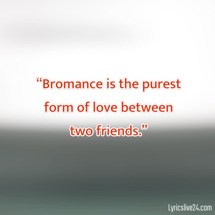 Bromance is forever – METANORN