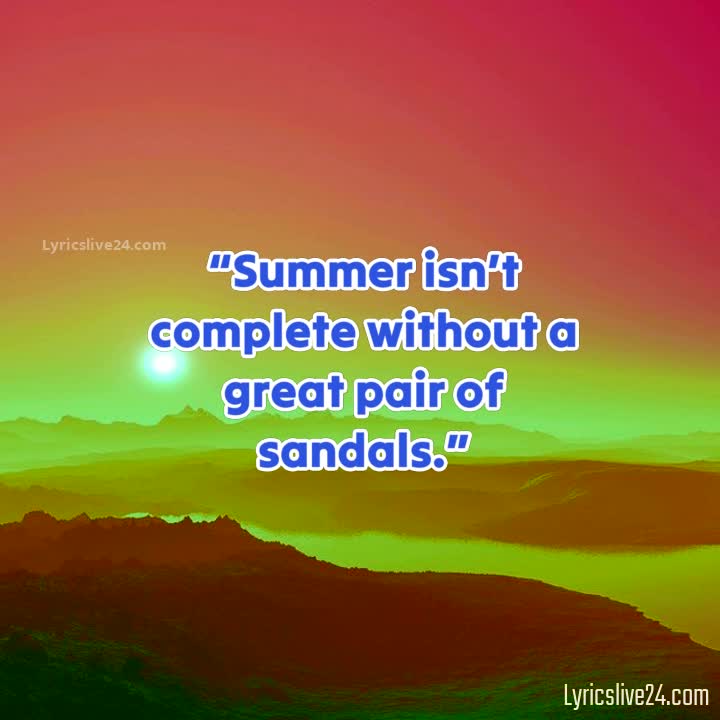 Summer quote. Elegant fashion shoes, sandals - Stock Illustration  [39047972] - PIXTA